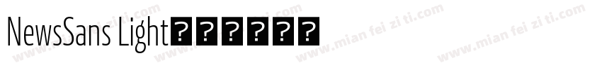 NewsSans Light字体转换
